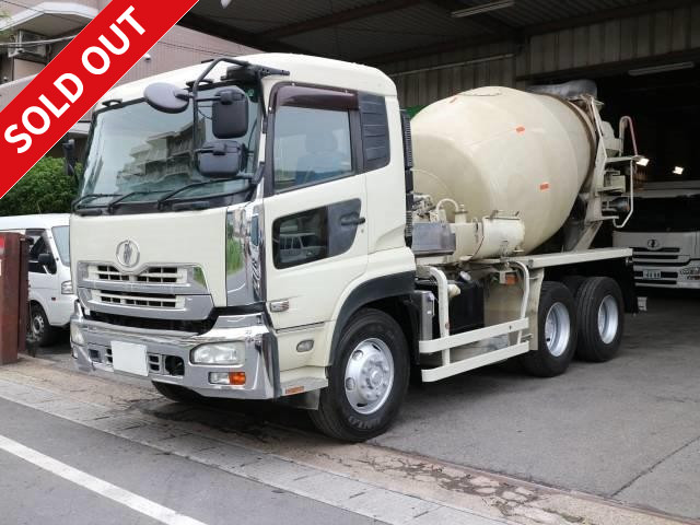 2007 Nissan UD Quon large concrete mixer truck, manufactured by Kayaba Industries, drum capacity 8.7m3, ETC, vehicle inspection included [rental available]