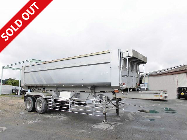 2005 model, Kodaira, 2-axle deep dump semi-trailer, no soil loading, lift axle, ABS, maximum load capacity 18.2t 