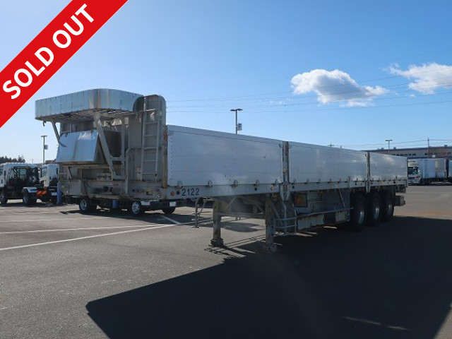 2017 Trex 3-Axle Air Suspension Aluminum Block Flatbed Trailer, Maximum Load Capacity 27.3t, Lift Axle