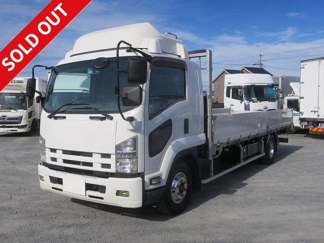 2013 Isuzu Forward, medium-sized flatbed aluminum block, 6200 standard, rear air suspension, 240 horsepower 
