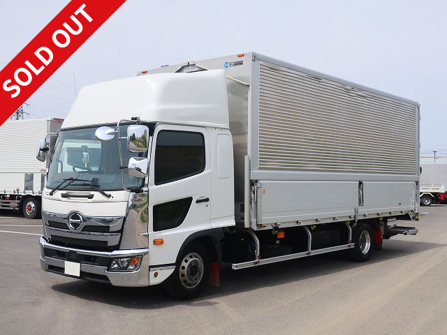 Reiwa 1 model Hino Ranger Medium-sized aluminum wing 6200 wide Retractable PG Rear air suspension High roof 240 horsepower *Preliminary inspection included*