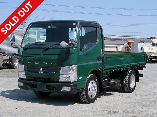 [Vehicles for lease rental only] 2012 Mitsubishi Fuso Canter, small flatbed, 1.5t loading capacity, standard short, 150hp [Semi-medium-sized (5t only) license compatible *Old standard license OK]