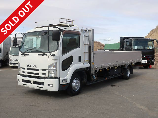 2014 Isuzu Forward, medium-sized flatbed, aluminum block, 6200 standard, 3-way opening, 240 horsepower