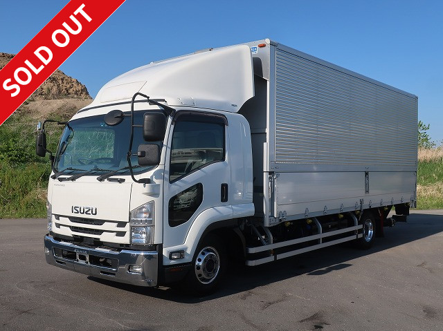 [Lease Rental Only] 2019 Isuzu Forward, Medium-Sized, Aluminum Wing, 6200 Wide, Combination Gate, Rear Air Suspension, 240 HP, Aluminum Wheels 