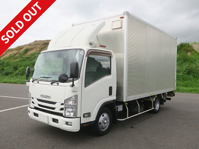 2015 Isuzu Elf 2t Aluminum Van Wide Long Cargo Bed Height 233cm Combination Gate Fully Low Floor Lashing Rail 3-Tier 150HP [Semi-Medium License Compatible *Excluding 5t Limited] ★Vehicle Inspection Included February 2015★