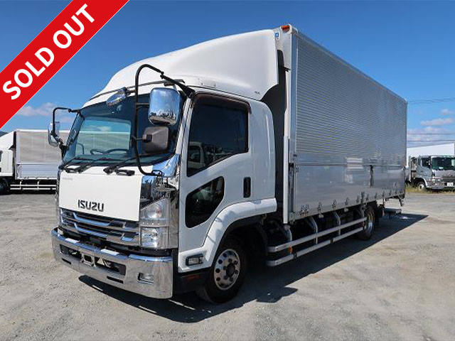 2017 Isuzu Forward, medium-sized aluminum wing, 6200 wide, retractable PG, rear air suspension, 240 horsepower, aluminum wheels, ★Actual mileage on the meter: approx. 440,000 km★