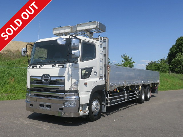 2005 Hino Profia Large flatbed aluminum block 3-way opening High floor 3-axle ★Approximately 390,000km on the meter★