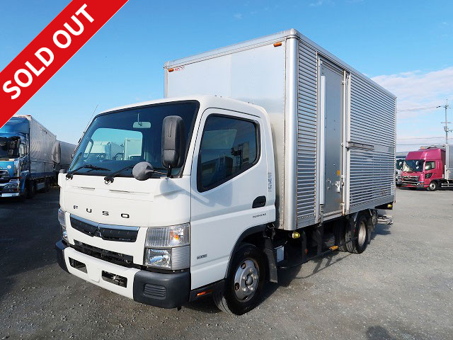 2017 Mitsubishi Fuso Canter 2t Aluminum Van Wide Long Interior Height 212cm Storage PG Left Sliding Door Fully Low Floor 2-Tier Lashing Rail 150 Horsepower [Semi-Medium License Compatible *Excluding 5t Limited]