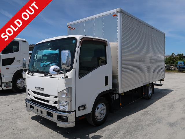 2016 Isuzu Elf 2t aluminum van, wide and long, low floor, cargo bed height 216cm, 150 horsepower, 2-stage lashing rail [medium-sized license compatible *excluding 5t limited]