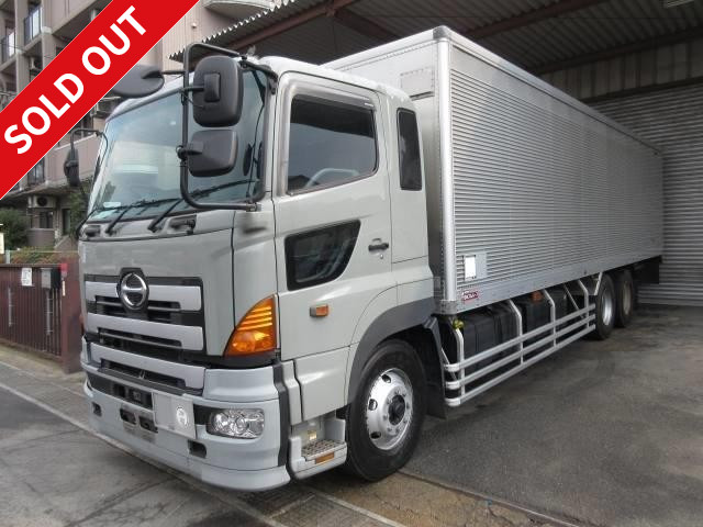 MOT included! 2004 model! Hino Profia 3-axle high deck aluminum van ★ Rear air suspension ★