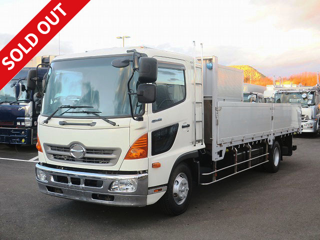 2013 Hino Ranger, medium-sized flatbed aluminum block, 6200 standard, rear air suspension, 240 horsepower, *Actual mileage on meter: approx. 430,000 km*