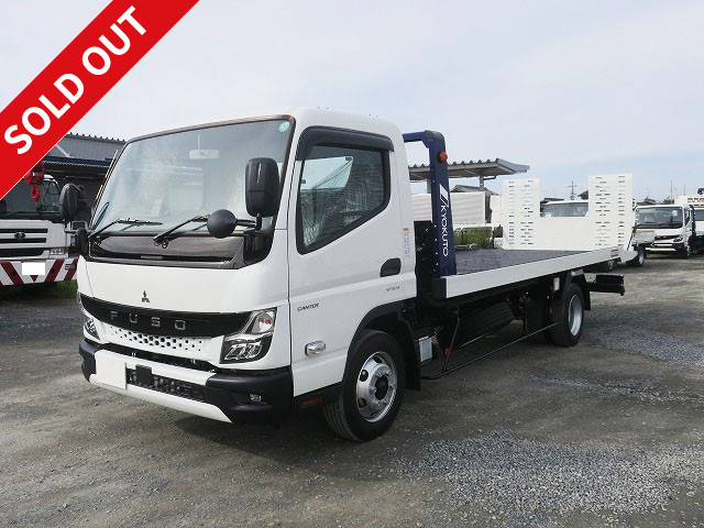 Mitsubishi Fuso Canter Small Safety Loader, Model Year 2024, Far East-made Flat Top Winch, Radio-controlled, 150 horsepower [Semi-medium-sized license compatible *Excluding 5t limited]