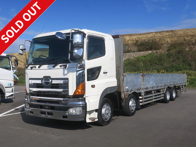 2006 Hino Profia Large flatbed aluminum block 5-way opening 9500 body 4-axle low floor retarder rear air suspension 380 horsepower