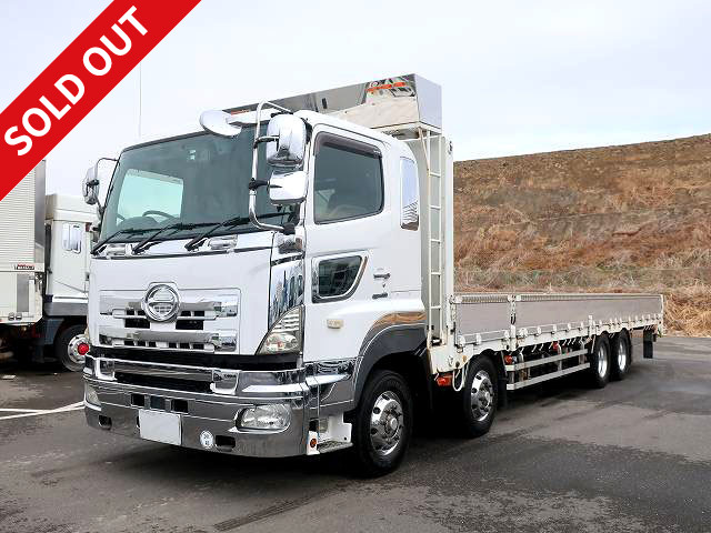 2014 Hino Profia Large flatbed aluminum block 5-way opening 4-axle low floor retarder 380 horsepower aluminum wheels ★MOT valid until October 2015★