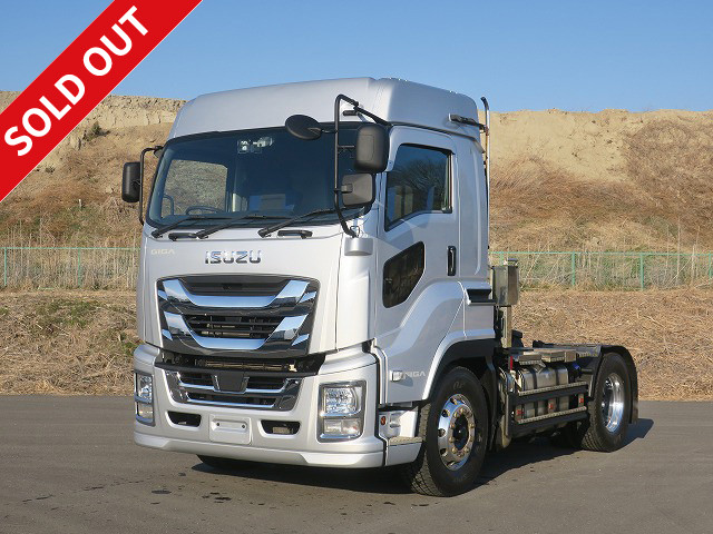 2017 Isuzu Giga Tractor Head, 5th wheel load 11.5t, 460 horsepower, high roof, aluminum wheels ★Approximately 500,000km on the meter! ★