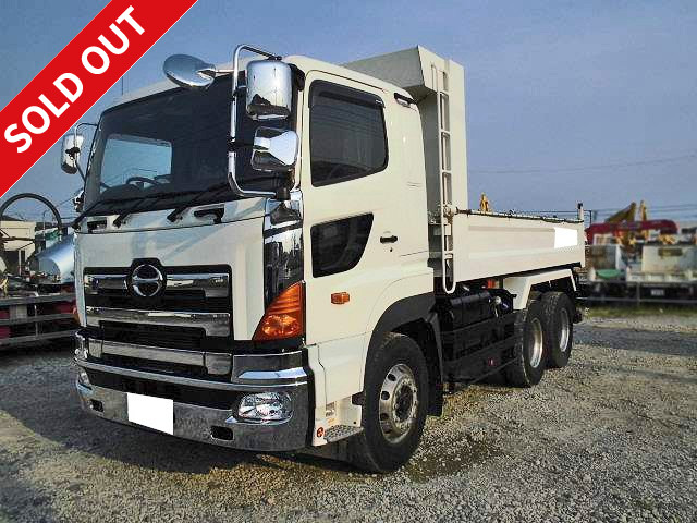 2015 Hino Profia Dump Truck 5100, reinforced square bottom body, aluminum wheels, 9200kg load capacity