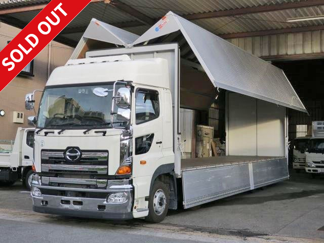 2016 Hino Profia Large aluminum wing 4-axle low floor high roof 