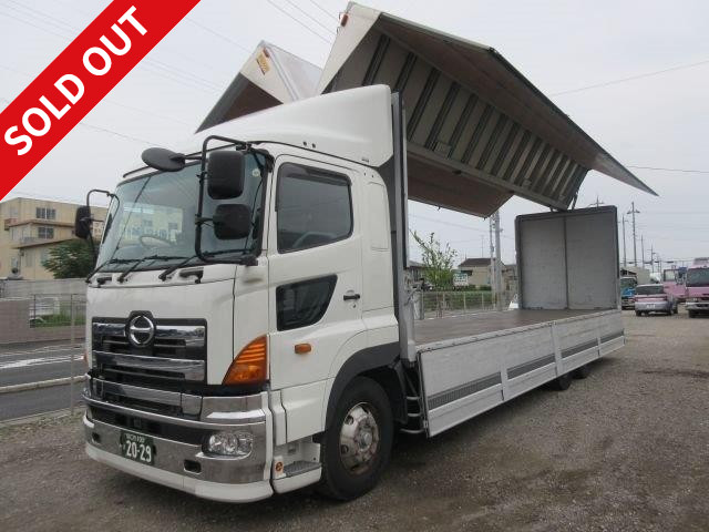 2010 model! Hino Profia high deck, 2 rear axles, 6x2 aluminum wing! Rear air suspension