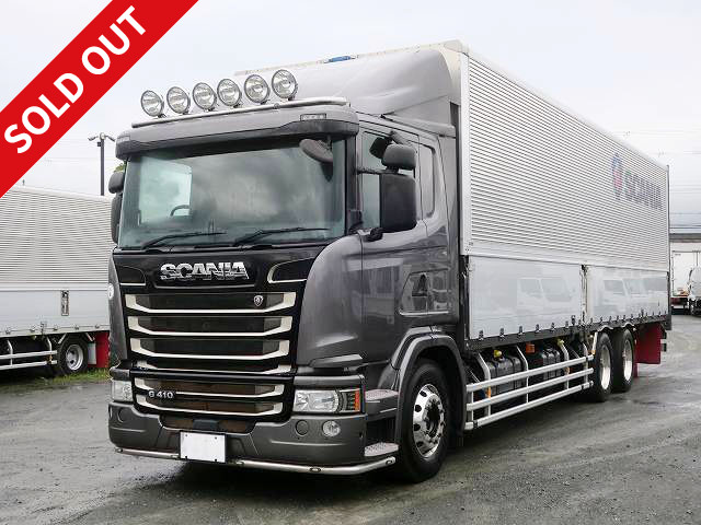 2017 model Scania G410, large aluminum wing, high floor 3-axle, all-wheel air suspension, aluminum wheels ★Actual mileage approx. 430,000km★