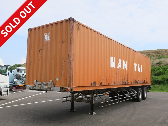 1993 model Nippon Fruehauf 2-axle 40FT container semi-trailer with box Maximum load 24t 