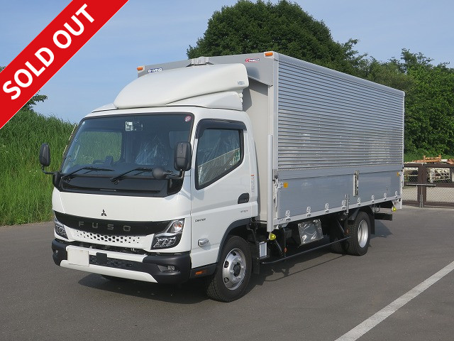 Mitsubishi Fuso Canter 2024 Model 3t Aluminum Wing Wide Extra Long 5.0m 2 Pedal 2-stage Lashing Rail 150HP [Semi-medium-sized license compatible *Excluding 5t limited]