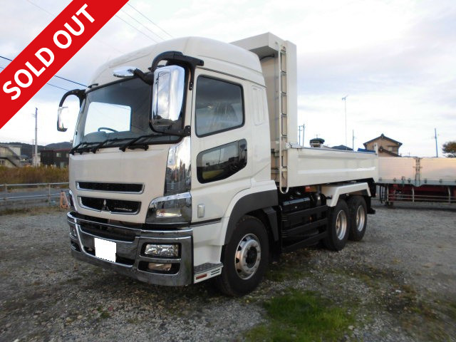2015 Mitsubishi Fuso Super Great Large Dump Truck Shinmaywa 5100 Body with Chrome Plated Electric Cobo Lane