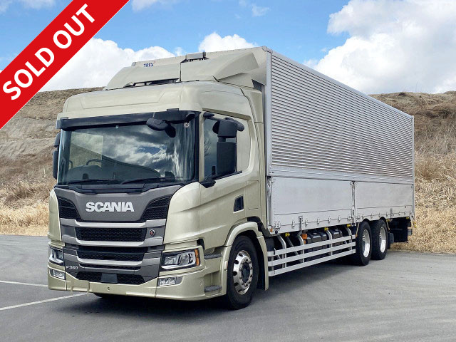 Reiwa 1 model Scania P360 Large aluminum wing High floor 3 axles All-wheel air suspension High roof Aluminum wheels 