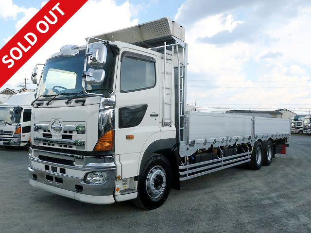 2016 Hino Profia Large flatbed aluminum block 5-way opening High floor 3-axle Retarder