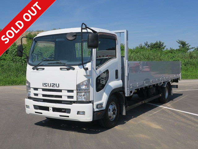 2012 Isuzu Forward, medium-sized flat body, aluminum block, 3-way opening, 6200 standard, meter reading approximately 370,000 km!