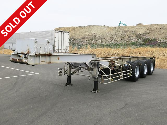 2008 model Nippon Trex 3-axle 20FT marine container chassis Maximum load 24t with counterweight ★Inspection valid until August 2013★