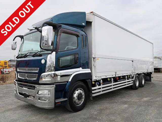 2012 Mitsubishi Fuso Super Great, large aluminum wing, high floor 3-axle, rear air suspension ★Approximately 600,000km on the odometer! ★
