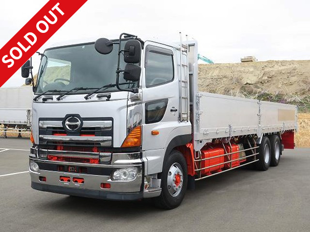 2010 Hino Profia Large flatbed aluminum block 5-way opening 2 differentials Retarder Rear air suspension