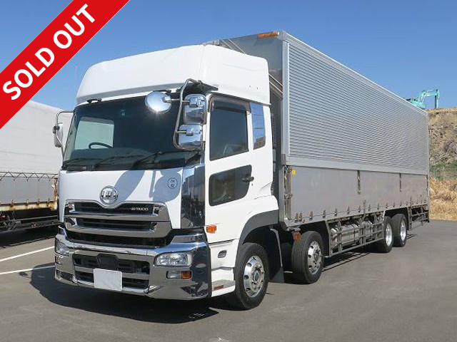 2015 UD Trucks Quon Large aluminum wing 4-axle low floor All-wheel air suspension High roof Retarder Aluminum wheels ★Approximately 440,000 km on the meter / MOT valid until October 2023★ [Vehicle equipped with anti-snow agent]