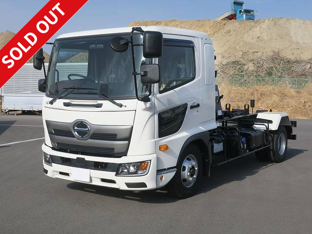 Reiwa 4 model Hino Ranger medium-sized arm roll Shinmaywa twin hoist 3.7t load 240hp 
