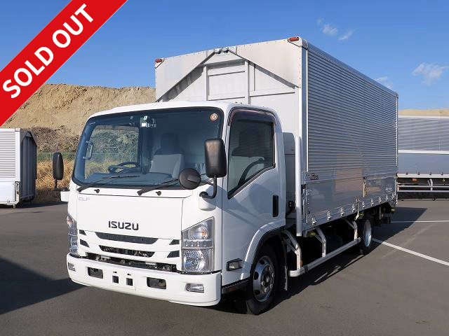2015 Isuzu Elf 3t Aluminum Wing Wide Extra Long Cargo Bed Height 207cm Combination Gate Full Low Floor Lashing Rail 2-Tier [Semi-Medium License Compatible *Excluding 5t Limited] *Approximately 150,000km on Meter*
