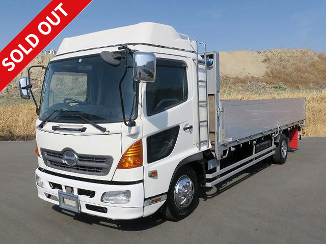 2008 Hino Ranger Medium-sized flatbed body Aluminum block 3-way opening 6200 standard *Actual mileage on meter: approx. 370,000 km! *