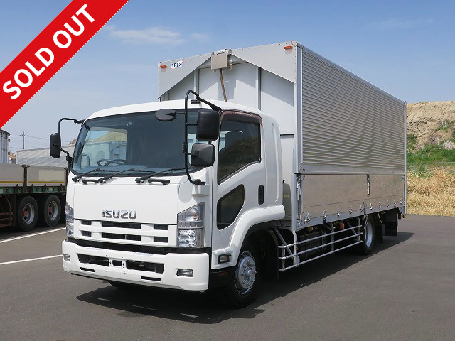 2013 Isuzu Forward, heavy-duty aluminum wing, cargo bed length 635cm, wide width, load capacity 6.8t, rear air suspension, 240 horsepower, *Actual mileage on meter: approx. 420,000km*