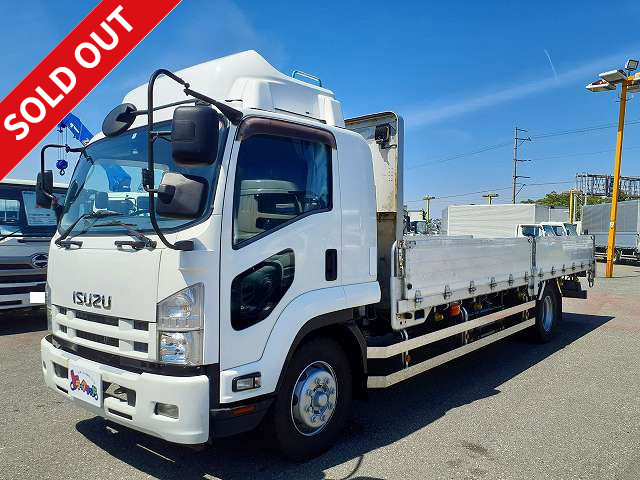 2012 Isuzu Forward, heavy-duty flatbed, aluminum block, 5-way opening, cargo bed length 665cm, load capacity 7.7t, rear air suspension, 260hp *Inspection valid until August 2013*