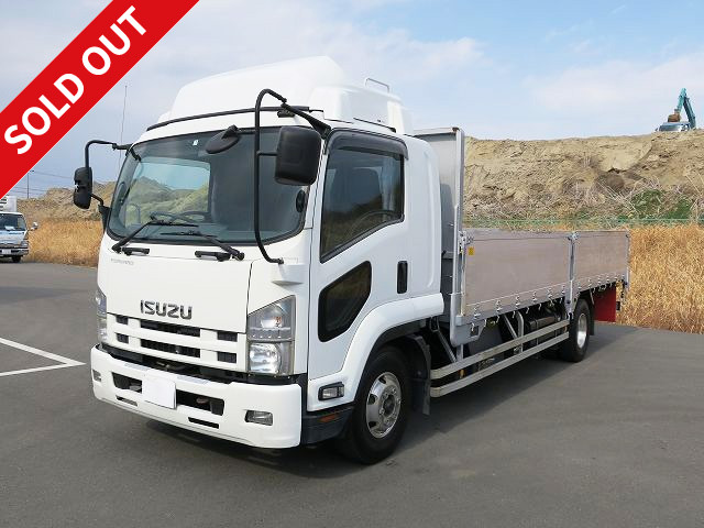 2010 Isuzu Forward, medium-sized flat body, aluminum block, 5-way opening, 6200 standard, 240 horsepower, aluminum wheels *Actual mileage on meter: approx. 260,000 km/Vehicle inspection valid until January 2024*