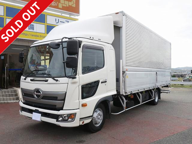 Now on lease! Reiwa 1 model Hino Ranger, medium-sized aluminum wing, 6200 wide, storage PG ★Approximately 250,000 km on the meter/Dealer inspection record book included/Vehicle inspection valid until May 2023★