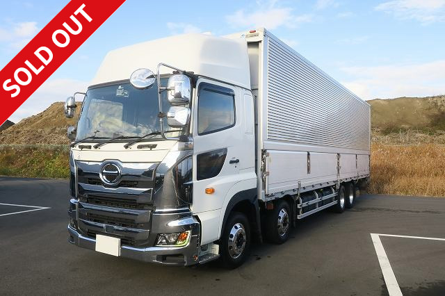 2018 Hino Profia Large aluminum wing 4-axle low floor high roof retarder aluminum wheels *MOT valid until August 2013* [Snow melting agent specification vehicle]