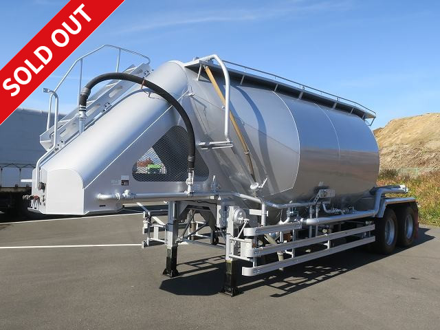 2008 model, 2-axle, Far East Jetpack semi-trailer, 2-tank type, drum capacity 20.3m3, bulk cement, maximum load 20.3t