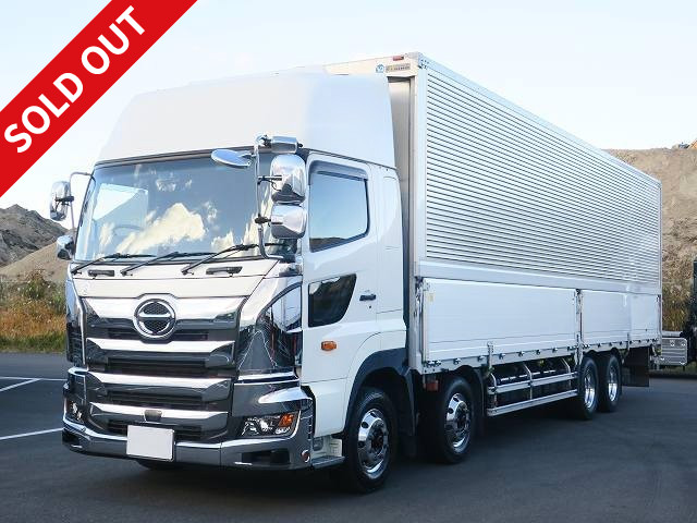 Reiwa 2 model Hino Profia Large aluminum wing 4-axle low floor high roof retarder aluminum wheels * Actual mileage on the meter is about 480,000 km / Vehicle inspection valid until February 2023 *