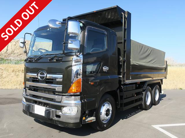 2006 Hino Profia large dump truck, Shinmaywa 5300 body, 2 differentials, electric cobo lane, 653,000km actual mileage, vehicle inspection valid until April 2013