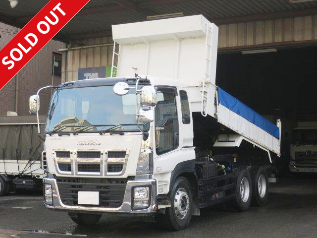 2015 Isuzu Giga large dump truck 5100 body! Electric cobo lane and ETC installed! Maintenance and inspection record book included