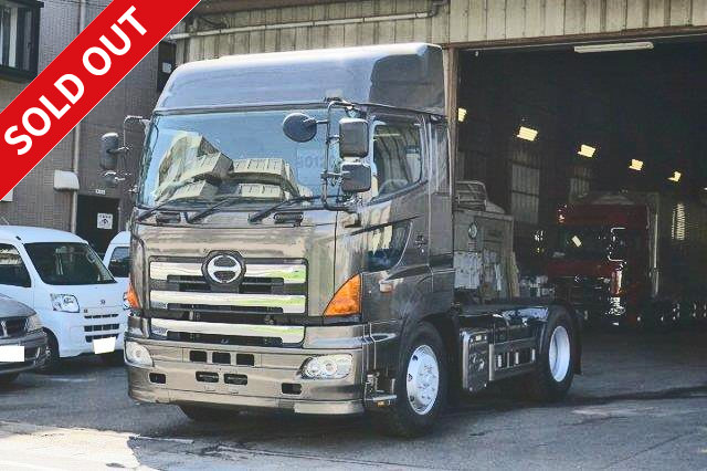 2007 Hino Profia large tractor head, 5th wheel load 9.6t [vehicle inspection included! Until February 2018] High roof, rear wheel air suspension, retarder included