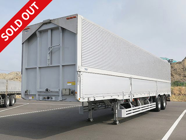 2005 model Nippon Trex 2-axle wing trailer, maximum load 21.2t, lift axle, all-wheel air suspension, aluminum wheels