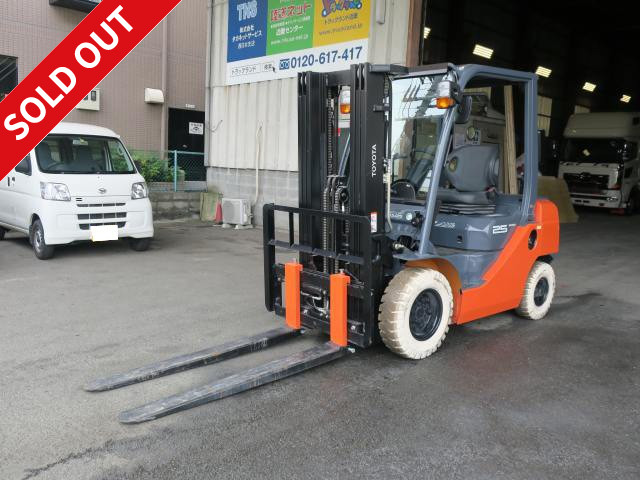 2016 Toyota GENEO 2.5t Diesel Automatic Forklift with Full Free Mast, 1520mm Saya Fork 