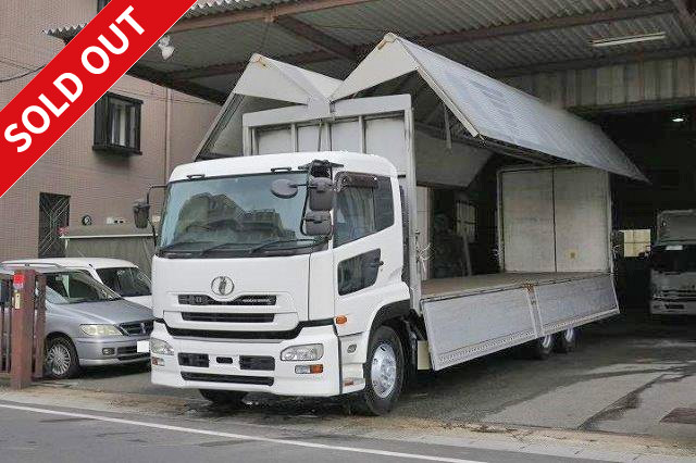 2006 Nissan UD Quon, large aluminum wing, high floor, two rear axles, rear air suspension 