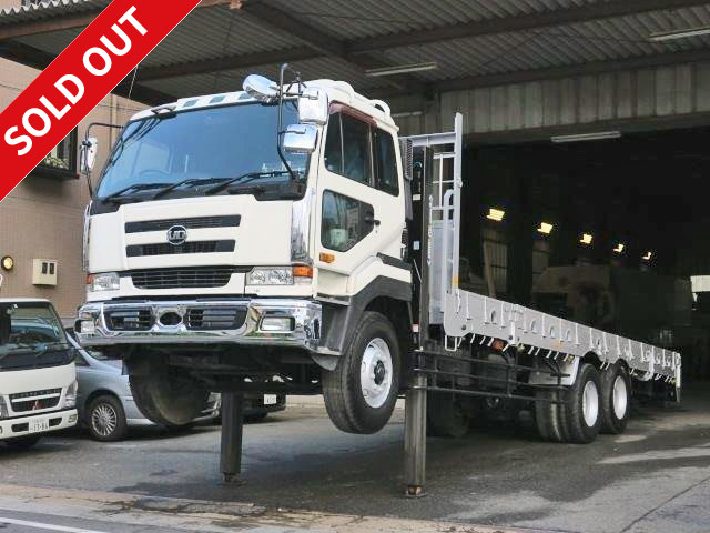 2000 Nissan UD Big Thumb Large self-loader Aluminum block 5-way opening High floor 3-axle 2-differential Tadano high jack with winch